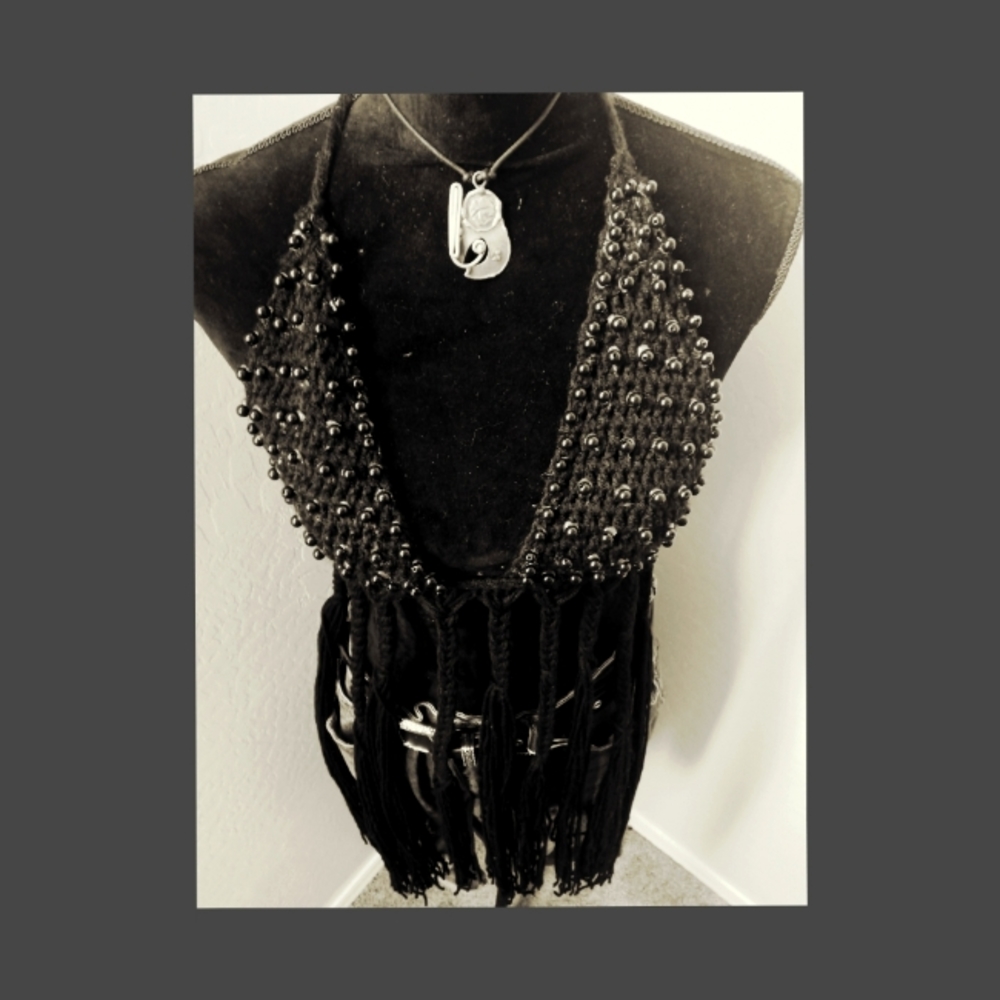 Long fringe top